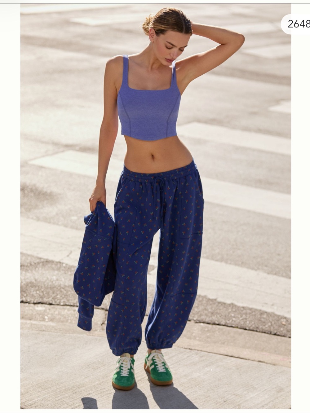 Anthropologie Daily Practice zola barrel joggers print edition